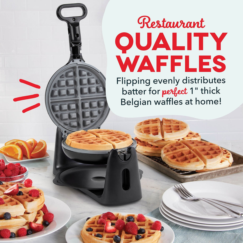 Ceramic Nonstick Flip Belgian Waffle Maker