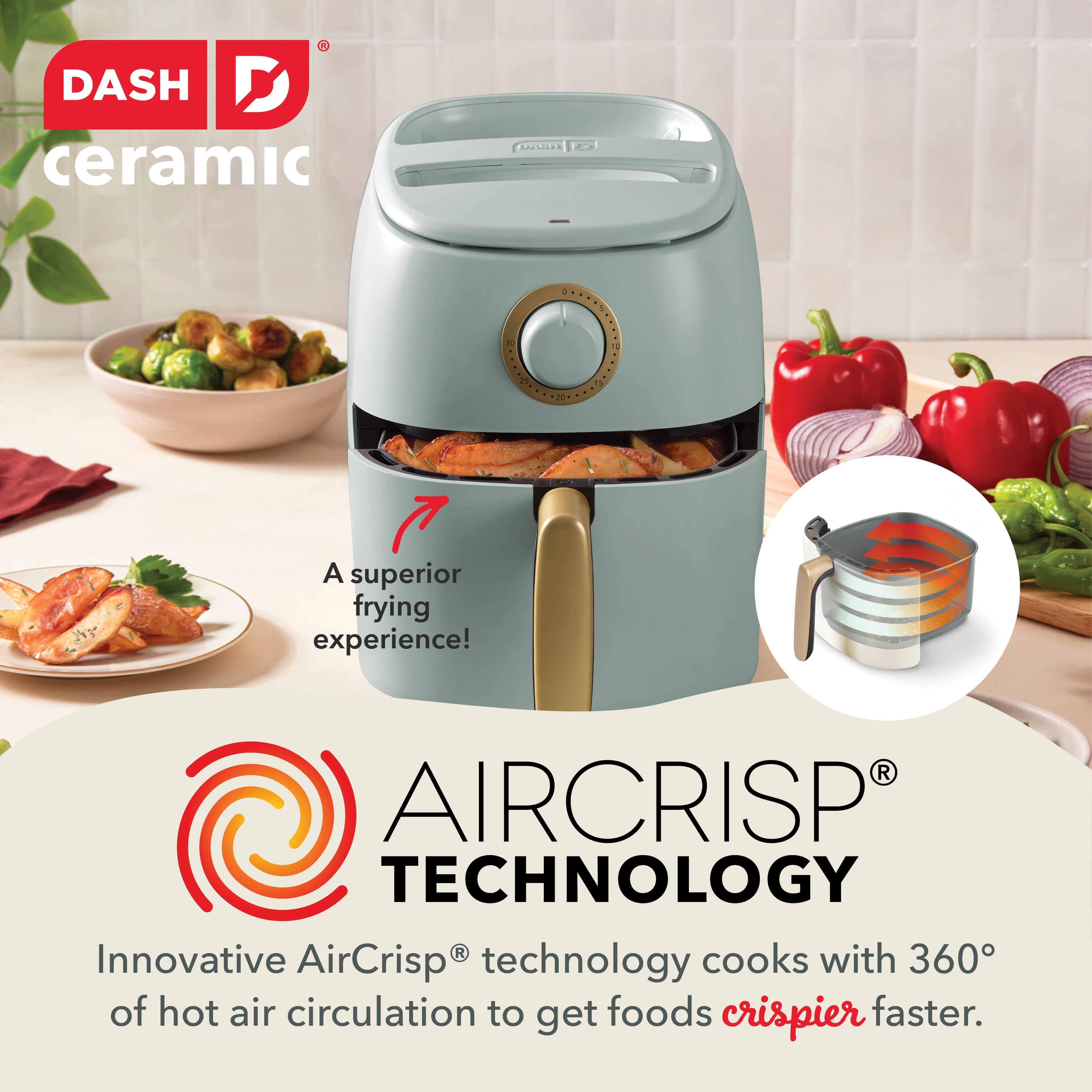 Ceramic Tasti-Crisp Express Air Fryer 2.6QT